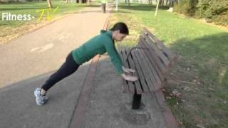 סרטון תרגילי בטן בעזרת ספסל בפארק